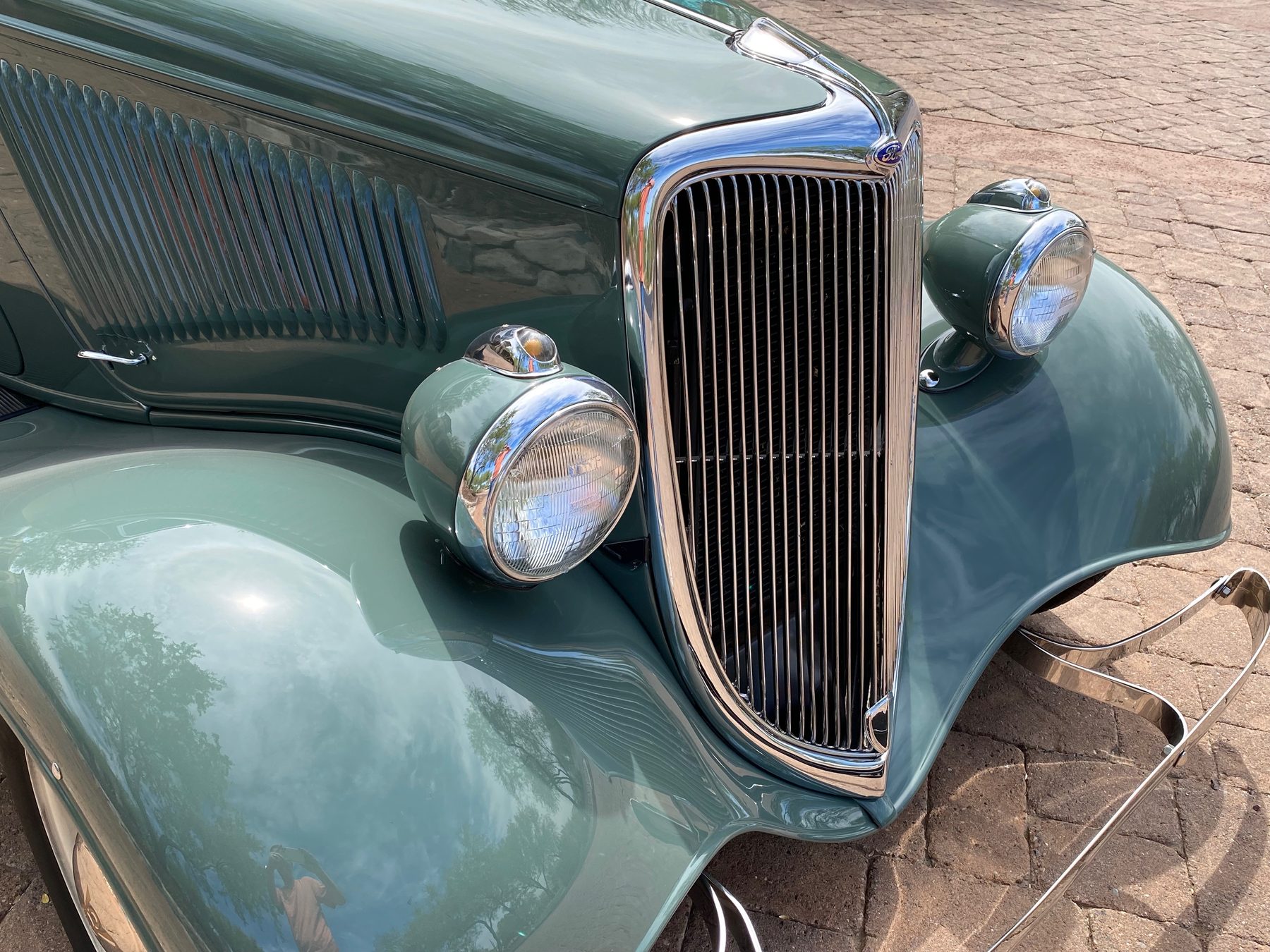 Grille and headlights close-up
